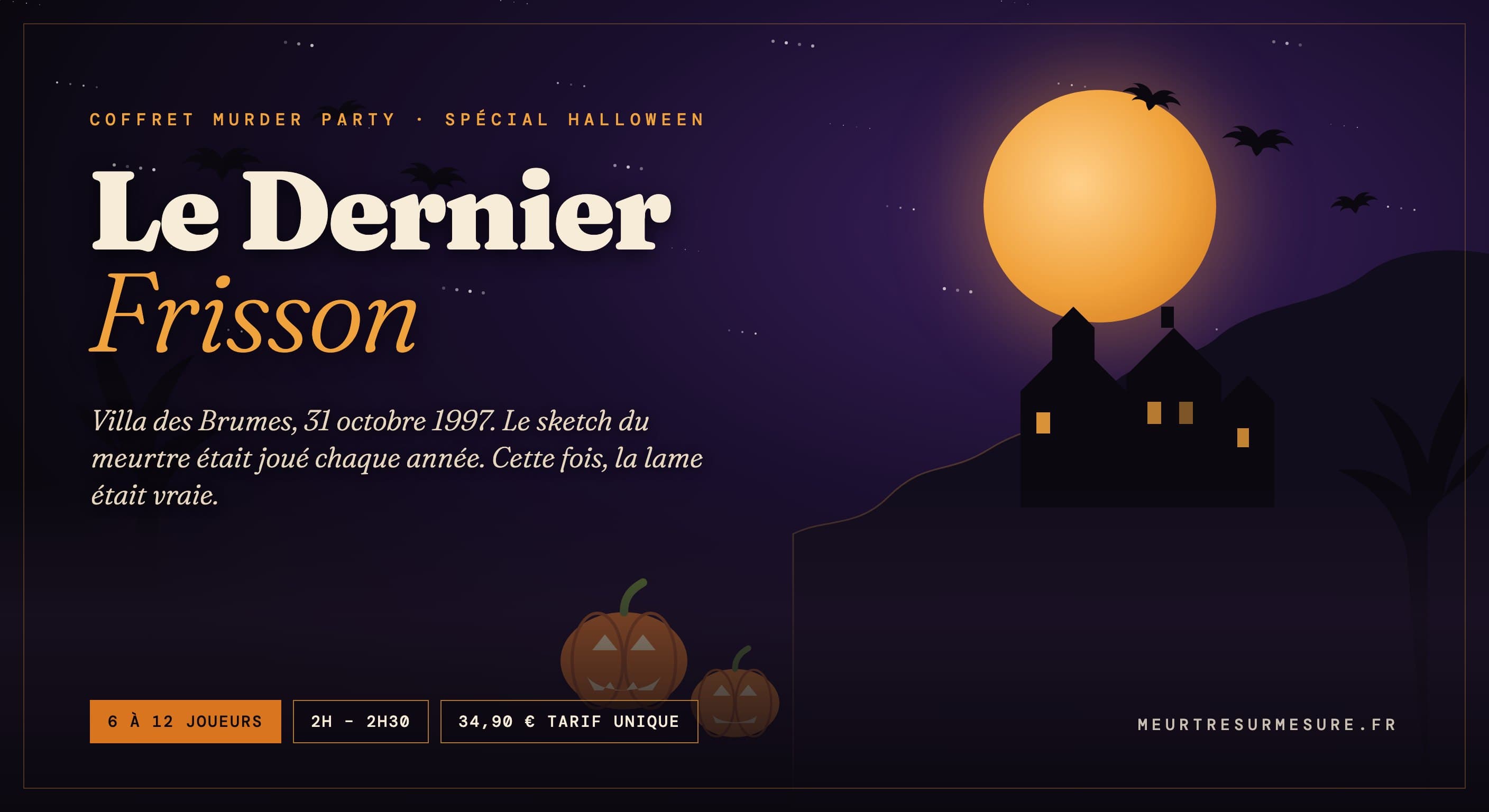 Coffret murder party Le Dernier Frisson